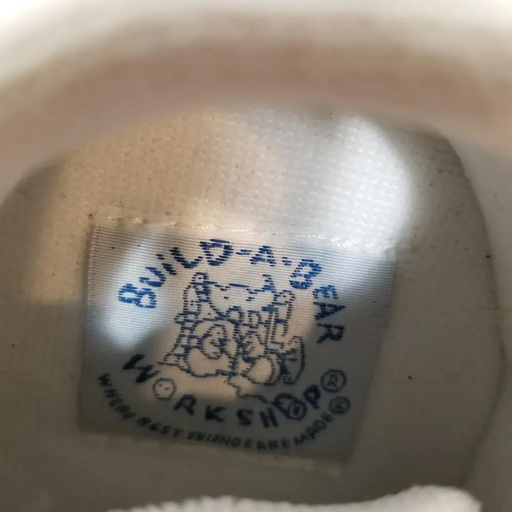 Build-A-Bear Workshop White Red Blue Sneakers